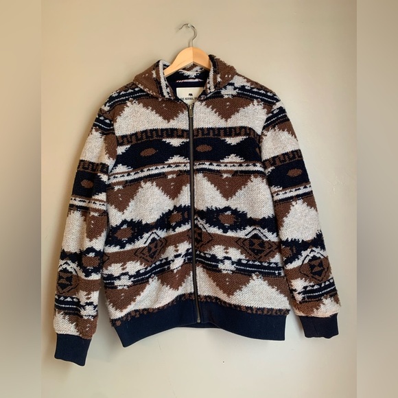 The Normal Brand Women’s  Heritage Full Zip Sweater Jacket medium southwestern - Picture 1 of 12